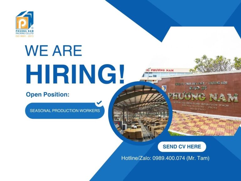 WE ARE HIRING: 10 SEASONAL PRODUCTION WORKERS