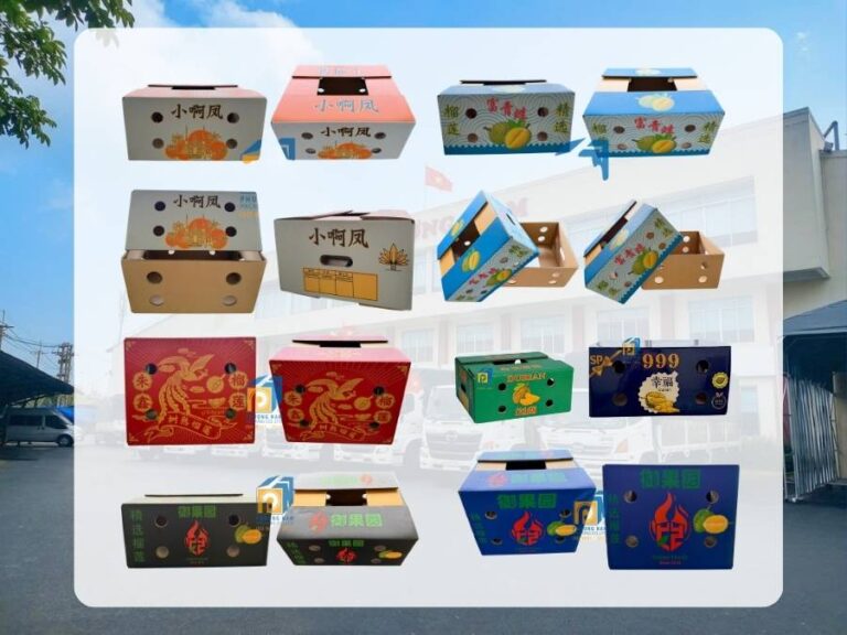 Thùng carton đựng trái cây in ấn sản xuất theo yêu cầu