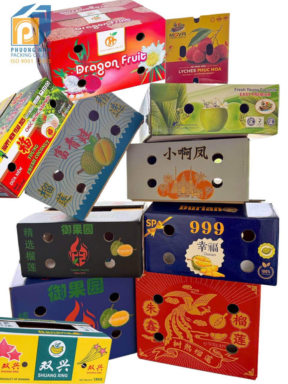 Thùng carton đựng trái cây in ấn sản xuất theo yêu cầu