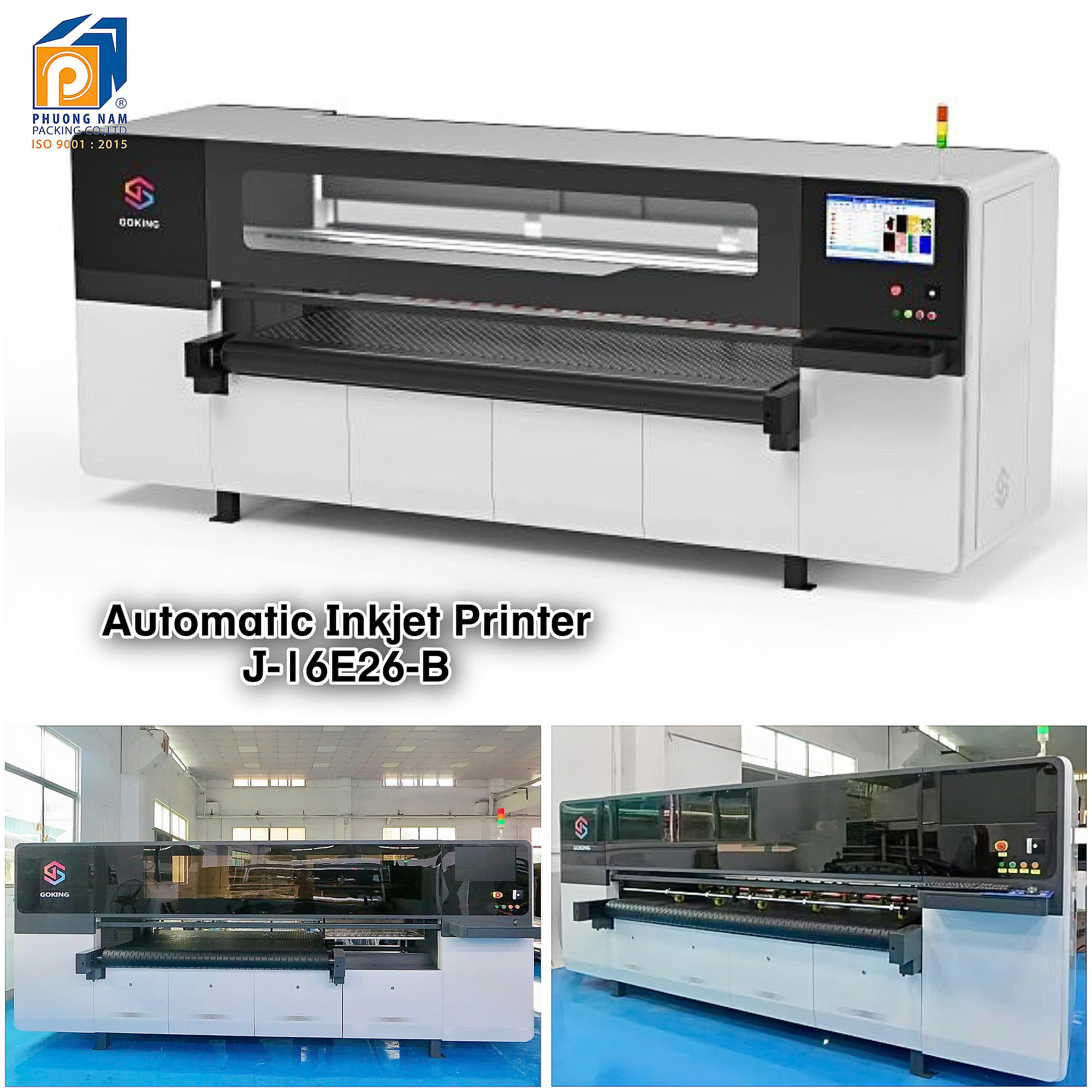 Máy in phun tự động công nghệ cao Goking (model J-I6E26-B)
